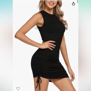 Black cinched dress